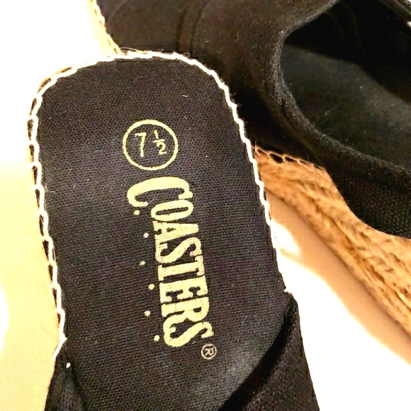 Black Canvas Shoes 7.5 Coasters - Picture 3 of 8